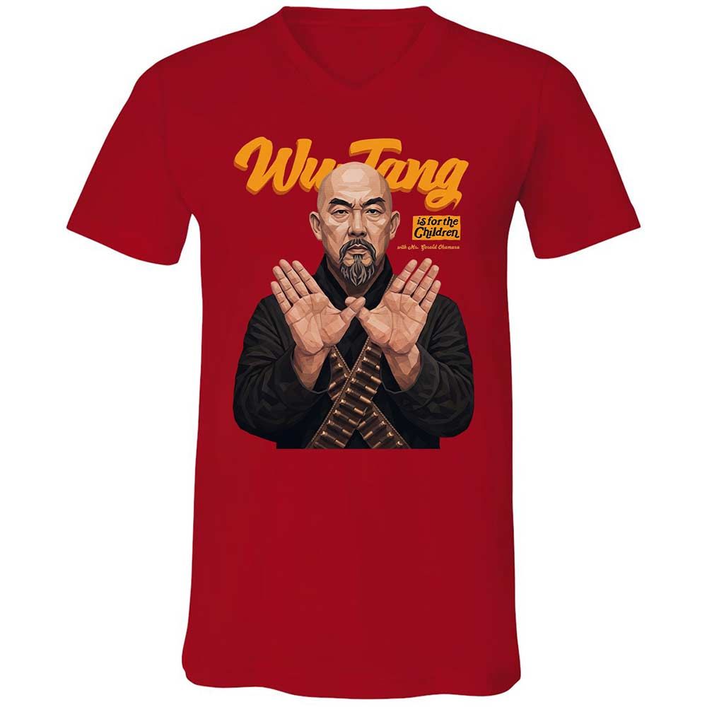 Unisex V-Neck T-Shirt - LG7RNTAL - Red - 6
