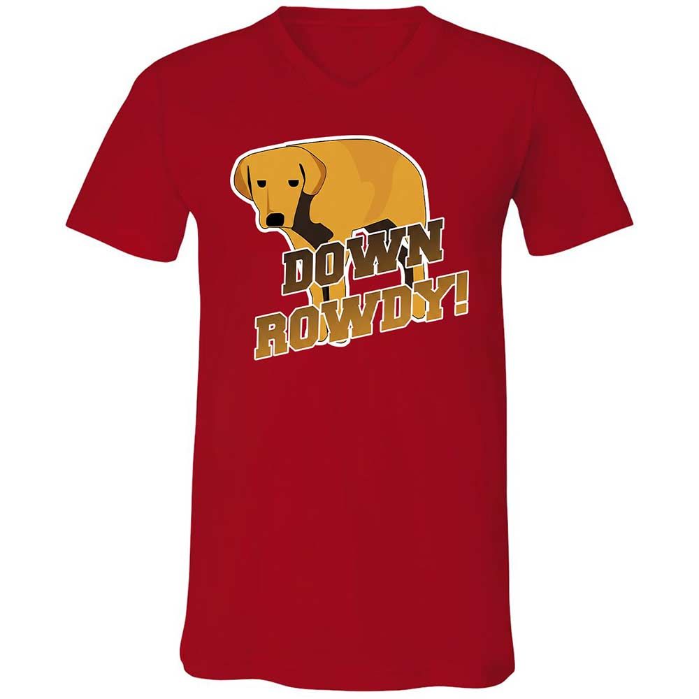 Unisex V-Neck T-Shirt - BSGLC7P7 - Red - 6