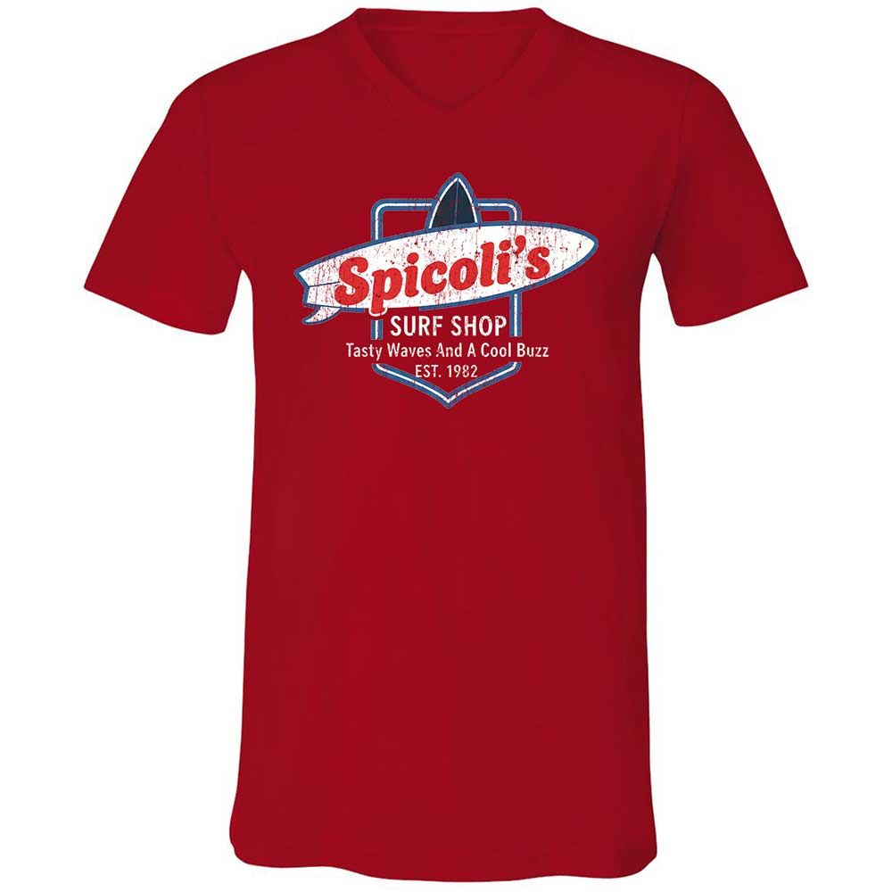 Unisex V-Neck T-Shirt - E256LVWT - Red - 6