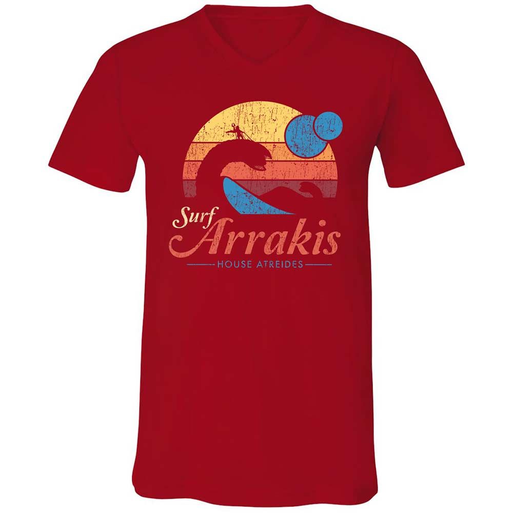 Unisex V-Neck T-Shirt - R8HHV14L - Red - 6