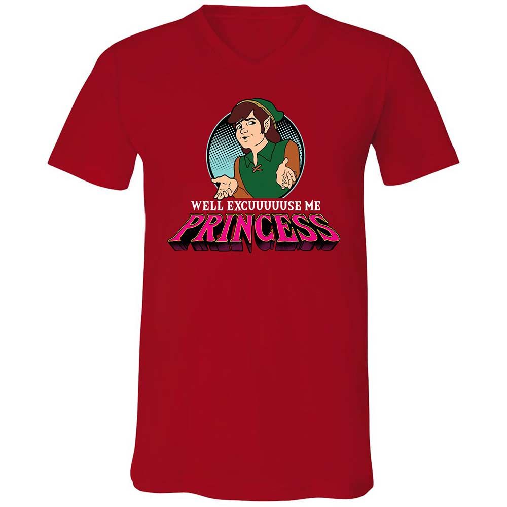 Unisex V-Neck T-Shirt - JKRLQ53Z - Red - 6