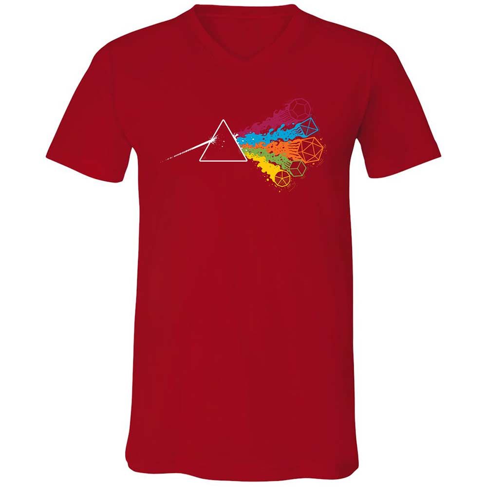 Unisex V-Neck T-Shirt - FLF8HUJN - Red - 6