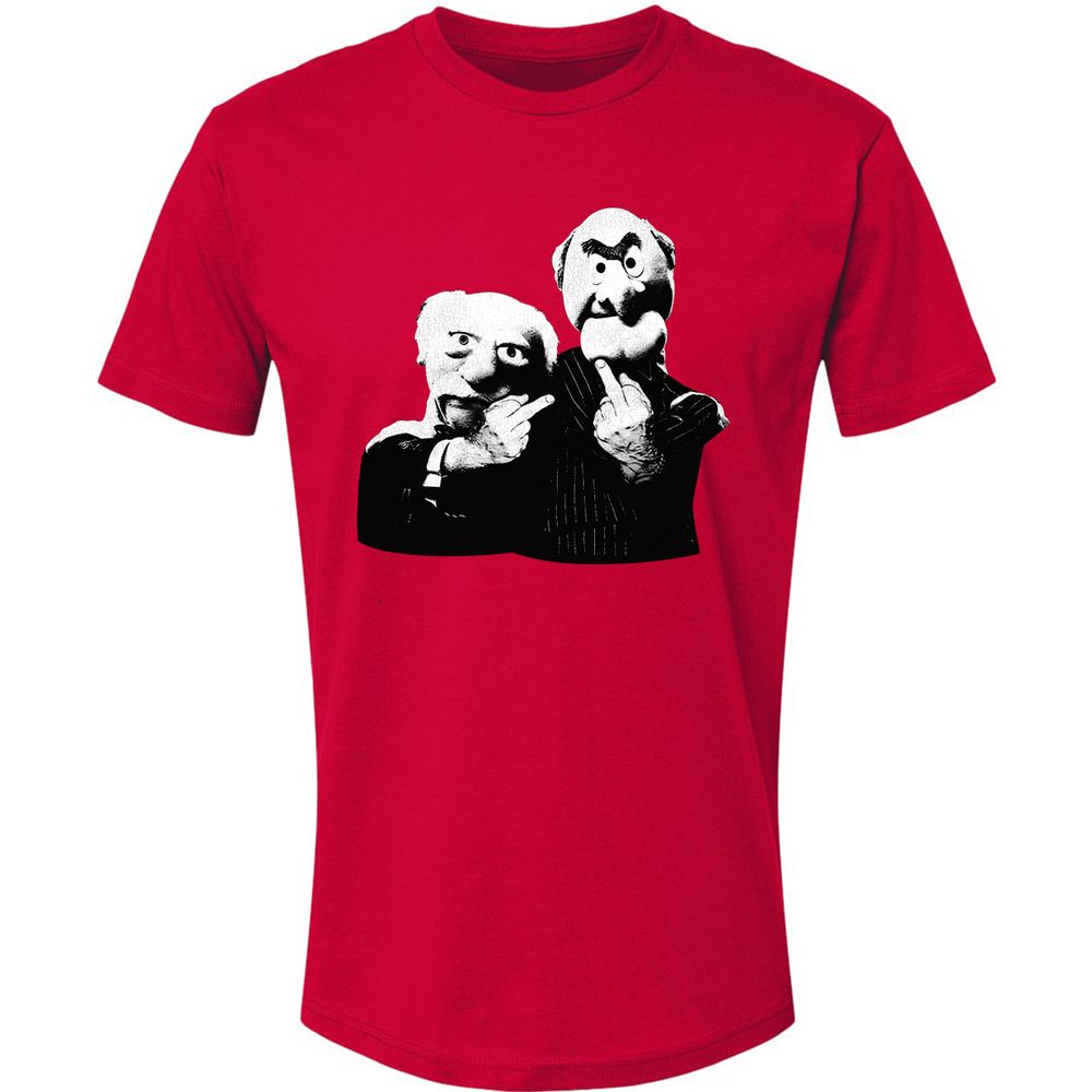 Statler and Waldorf Middle Finger - Red - 6