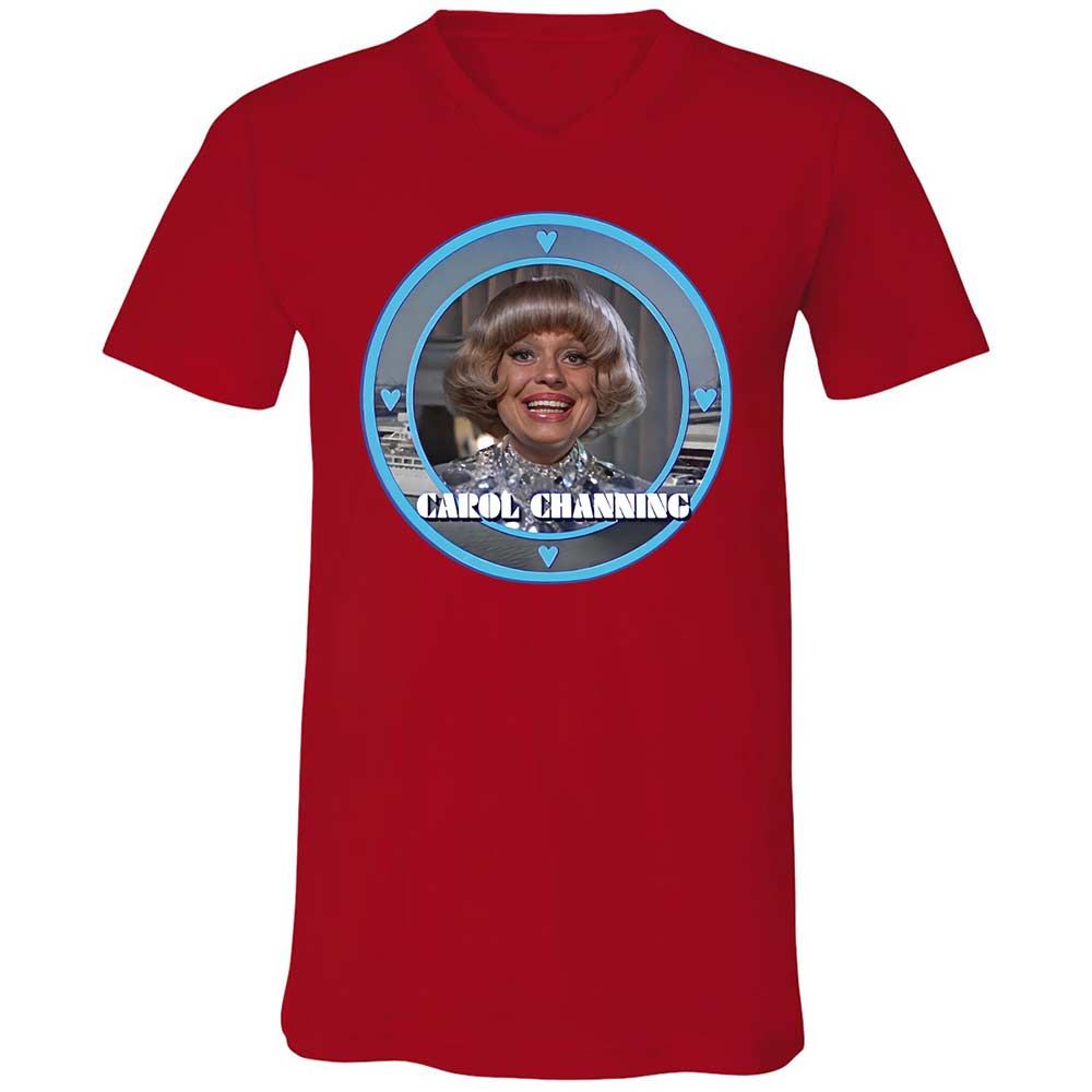 Unisex V-Neck T-Shirt - 54AK2ZTY - Red - 6