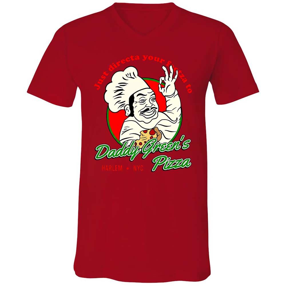 Unisex V-Neck T-Shirt - 7AY1BGVG - Red - 6