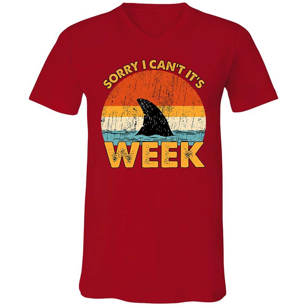 Unisex V-Neck T-Shirt - QJEEKSTK - Red - 6