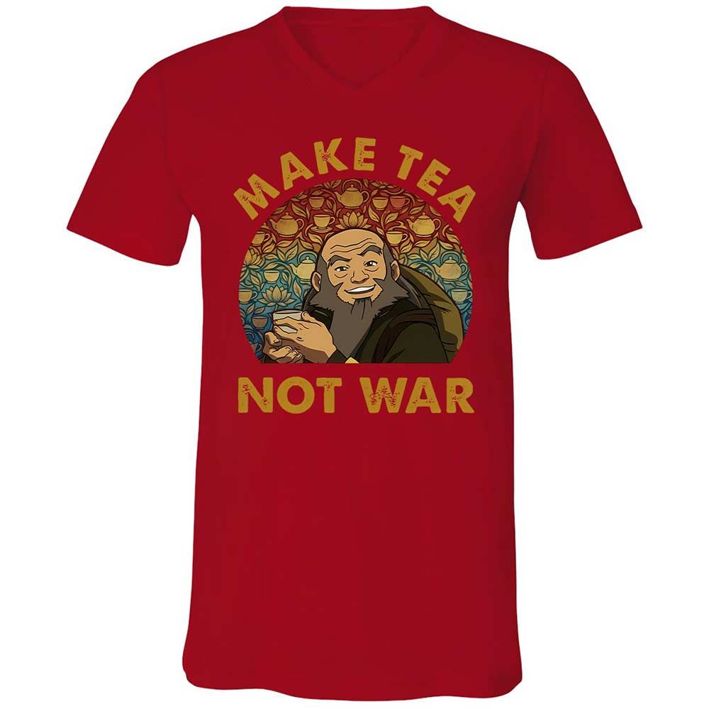 Unisex V-Neck T-Shirt - 9WJNUKF2 - Red - 6