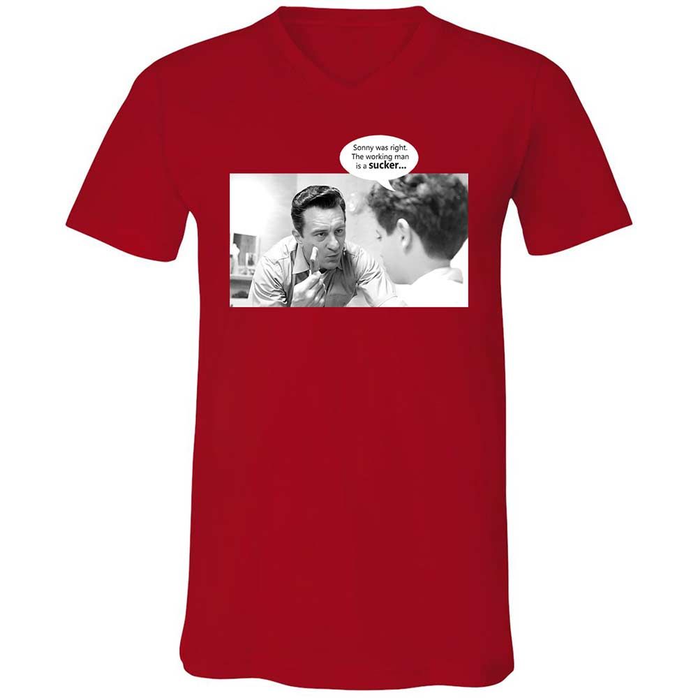 Unisex V-Neck T-Shirt - 1XFDQHCD - Red - 6