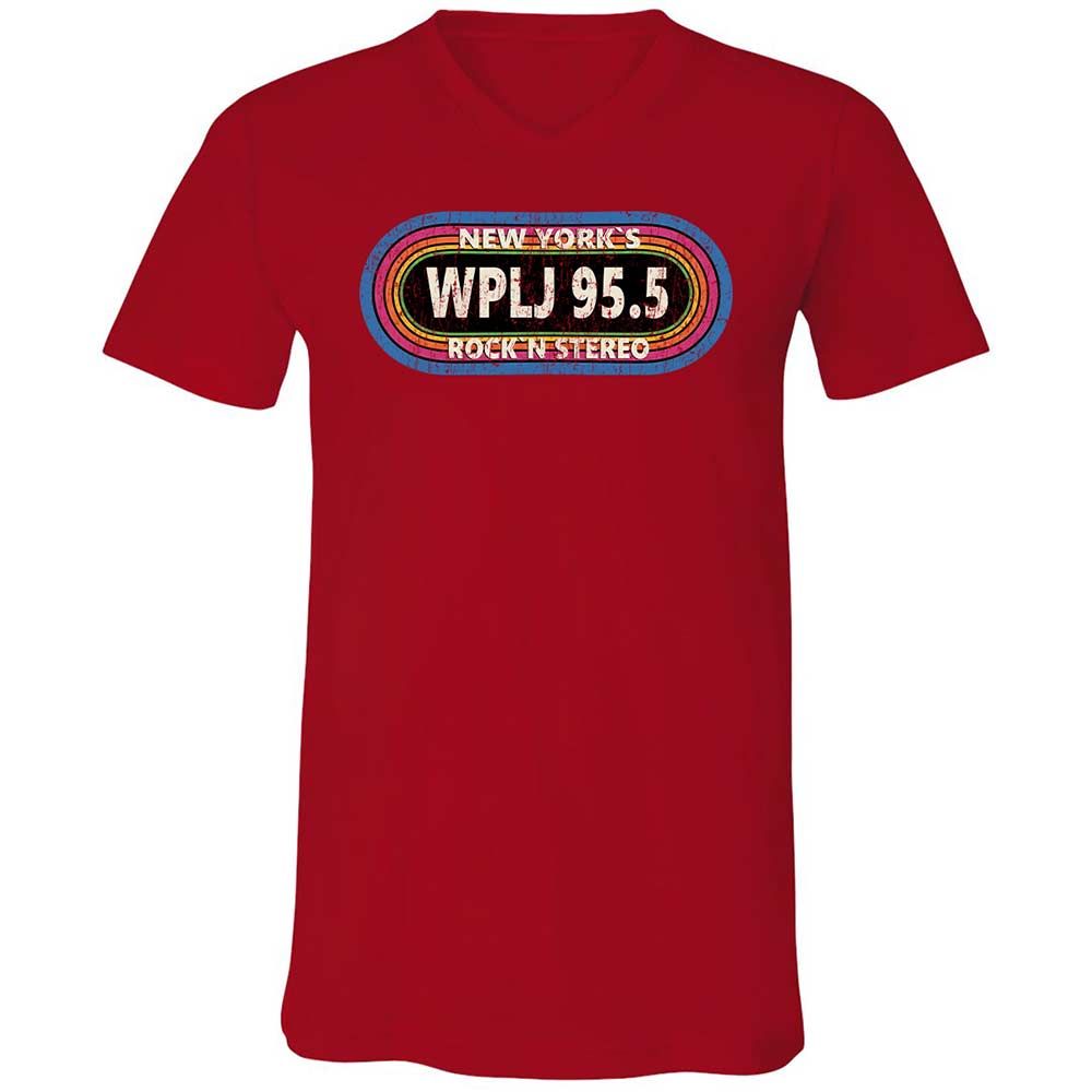 Unisex V-Neck T-Shirt - XNZBBGN7 - Red - 6