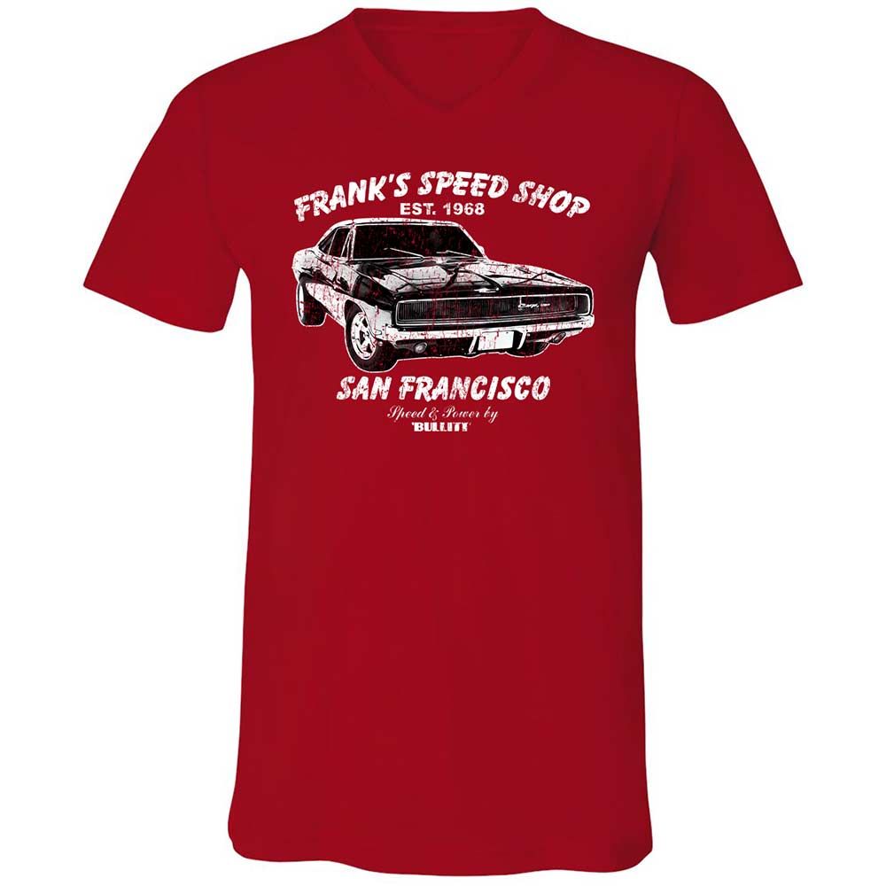 Unisex V-Neck T-Shirt - RE55QE9W - Red - 6