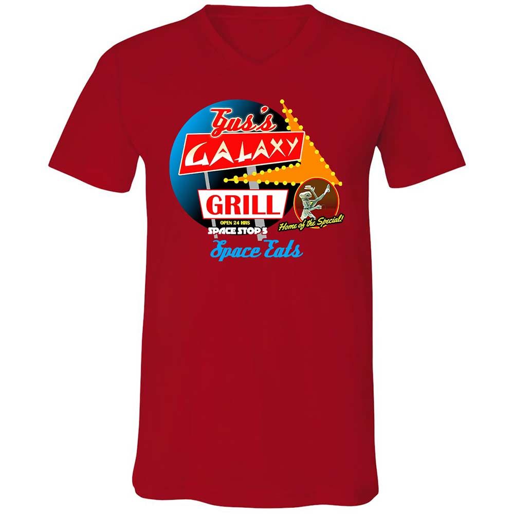 Unisex V-Neck T-Shirt - VYTPTXNE - Red - 6