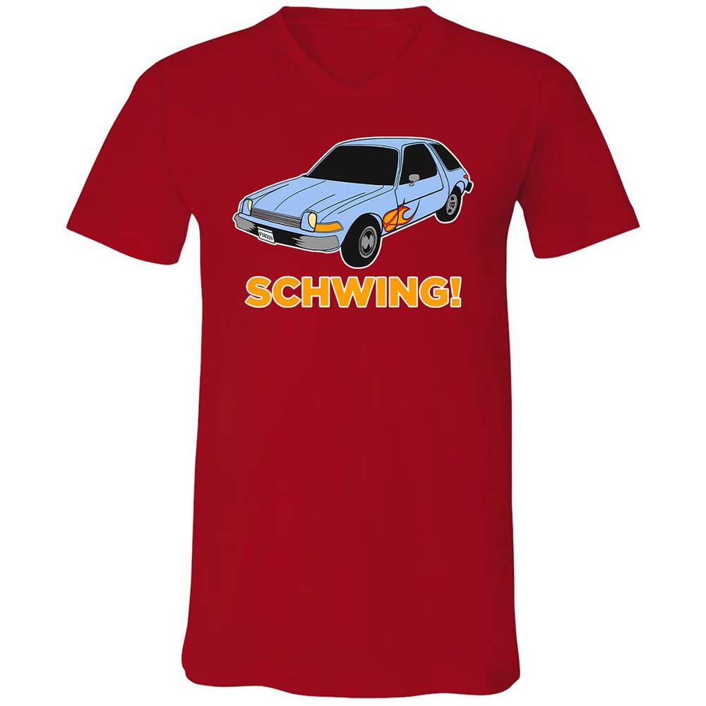 Unisex V-Neck T-Shirt - JB2PHA2D - Red - 6