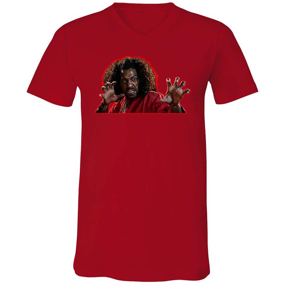 Unisex V-Neck T-Shirt - E8N5JLHV - Red - 6