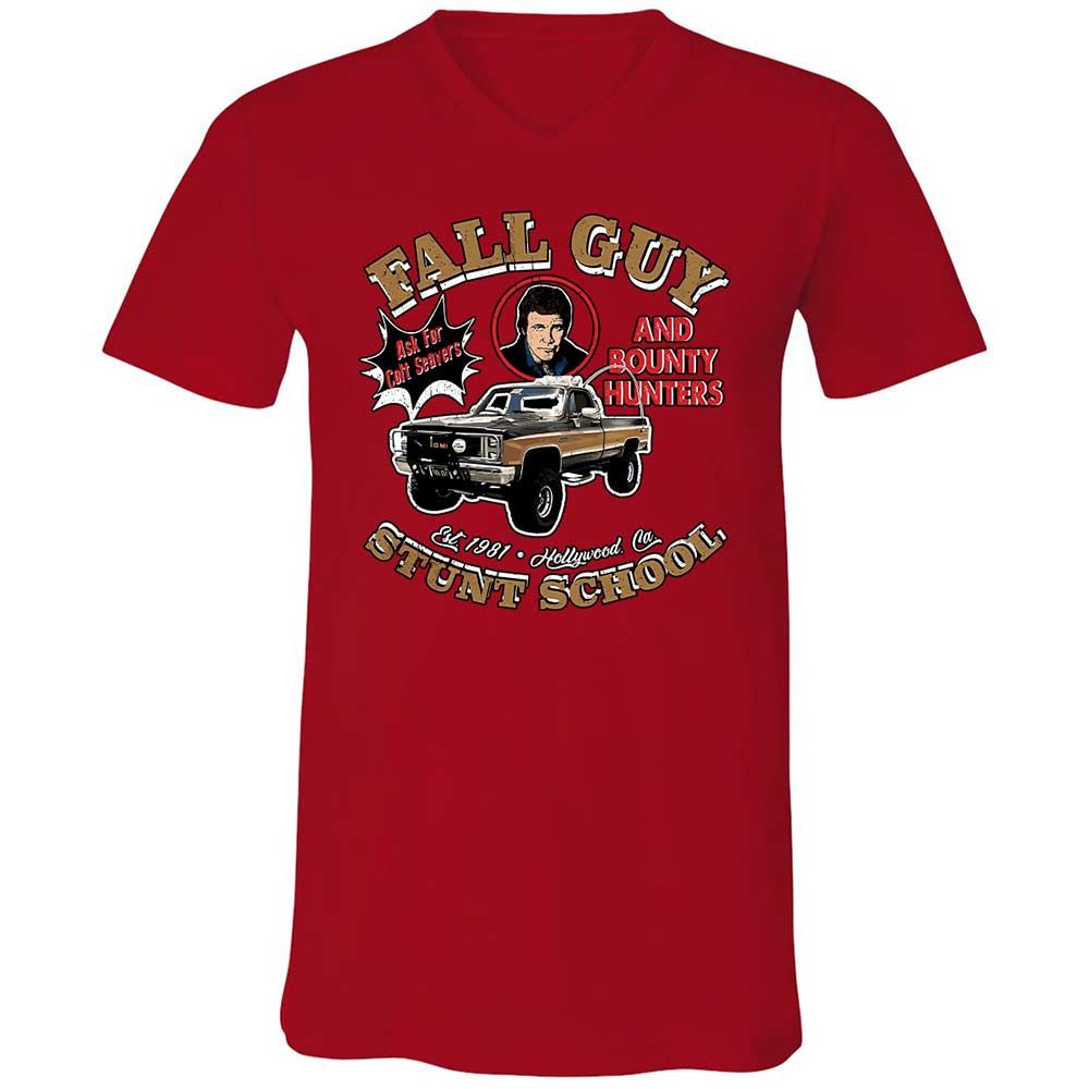 Unisex V-Neck T-Shirt - R7F1SAY7 - Red - 6