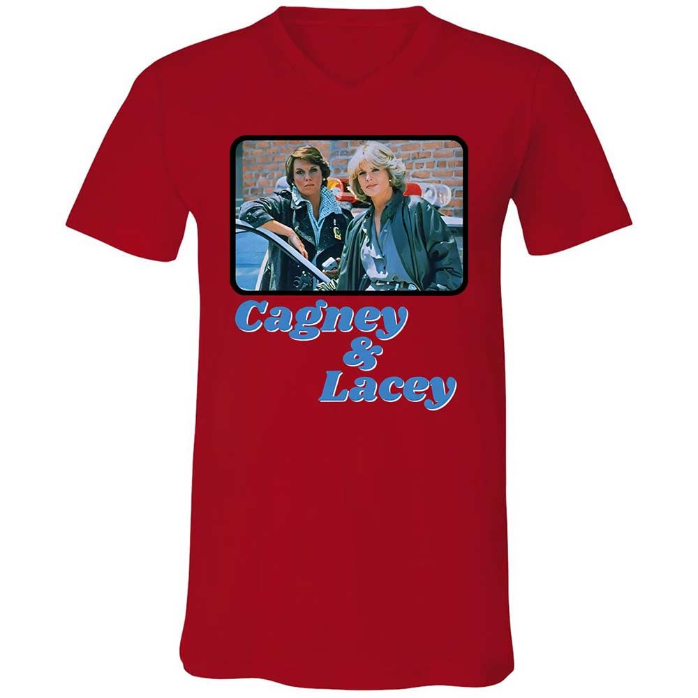 Unisex V-Neck T-Shirt - ESRNHEV8 - Red - 6