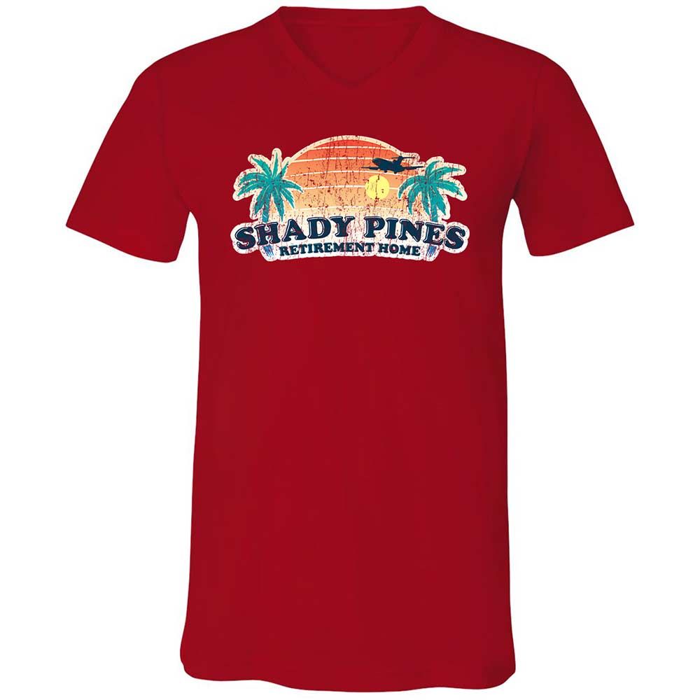 Unisex V-Neck T-Shirt - E35MQKQS - Red - 6
