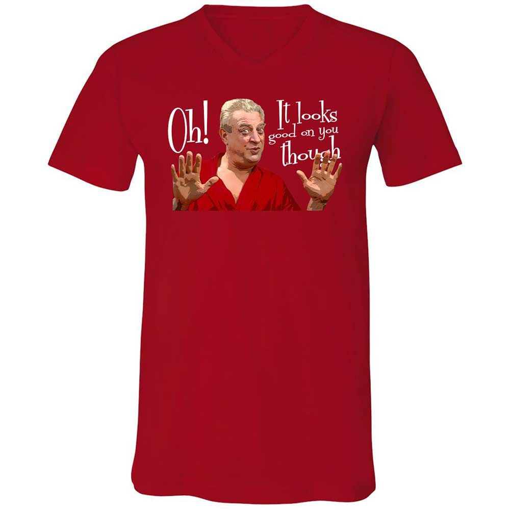 Unisex V-Neck T-Shirt - 7E367MEM - Red - 6