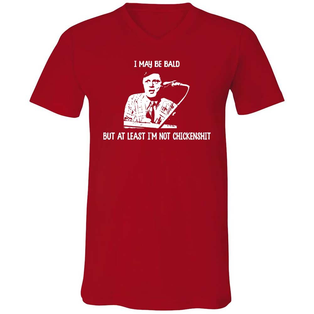 Unisex V-Neck T-Shirt - 4UFTVSXE - Red - 6