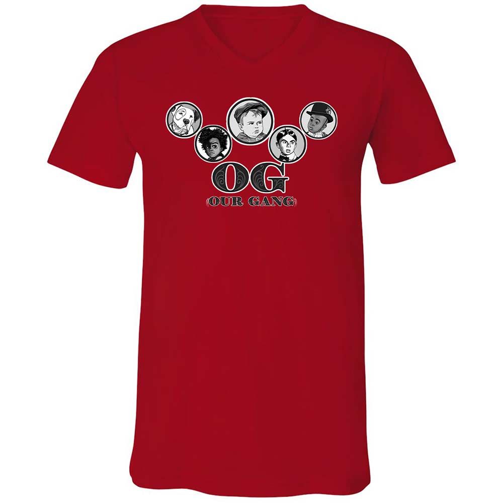 Unisex V-Neck T-Shirt - ZN5L1U2Q - Red - 6