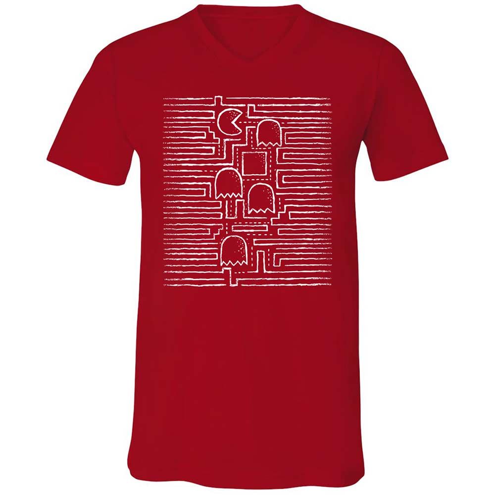 Unisex V-Neck T-Shirt - 8PL4Z4XW - Red - 6