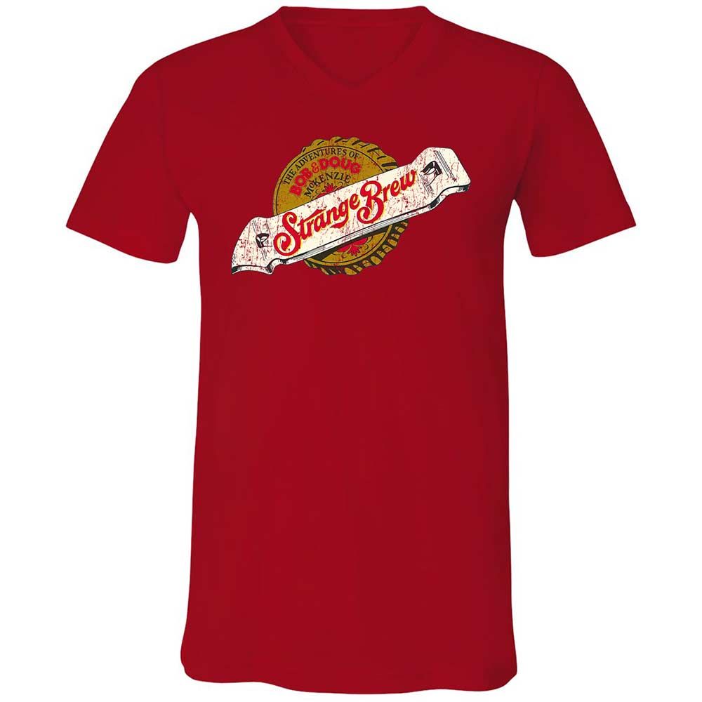 Unisex V-Neck T-Shirt - P4DHA5L4 - Red - 6