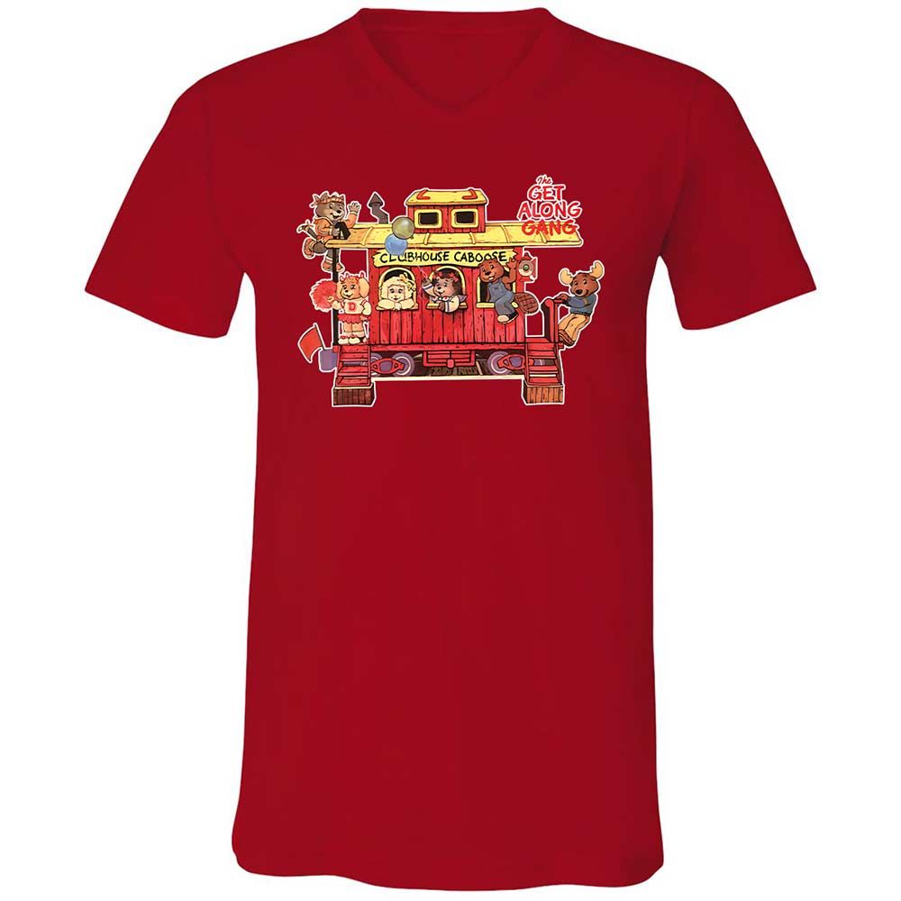 Unisex V-Neck T-Shirt - 74U9P9J7 - Red - 6