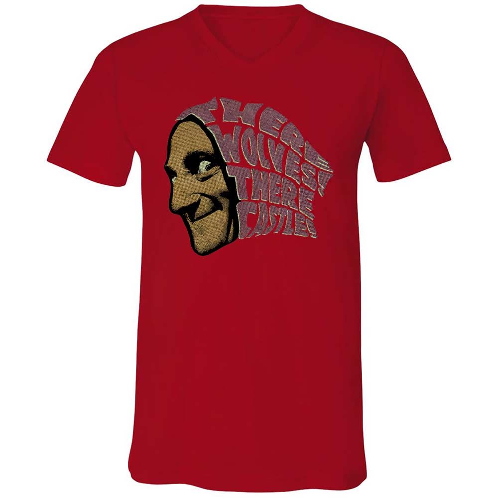 Unisex V-Neck T-Shirt - 8KGJX2QM - Red - 6