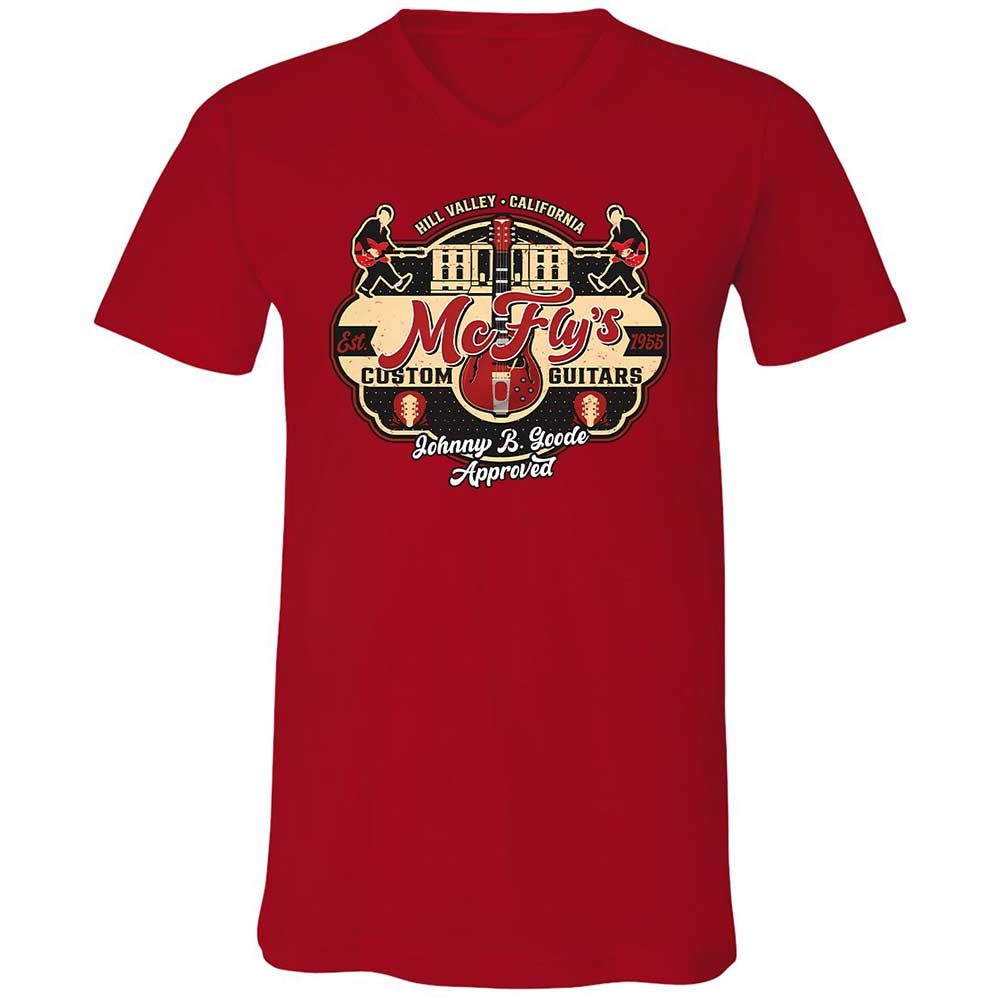 Unisex V-Neck T-Shirt - FNUBWPXR - Red - 6