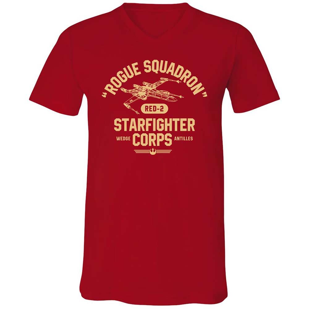 Unisex V-Neck T-Shirt - SES5GSYV - Red - 6