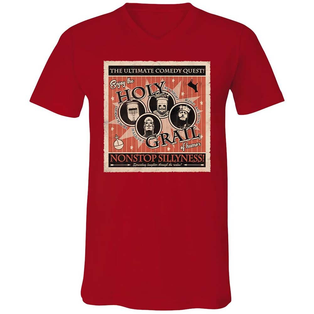 Unisex V-Neck T-Shirt - WCD7Z3N3 - Red - 6