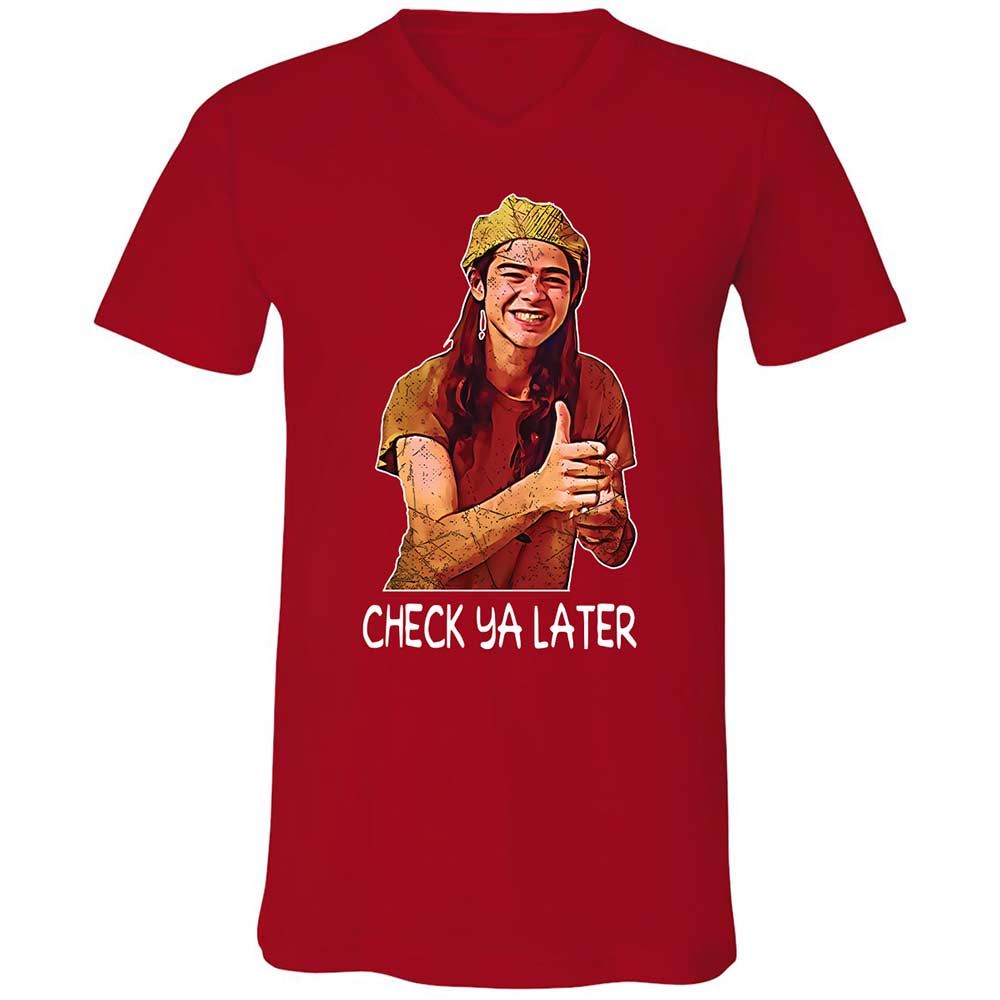 Unisex V-Neck T-Shirt - EX1F6HKS - Red - 6