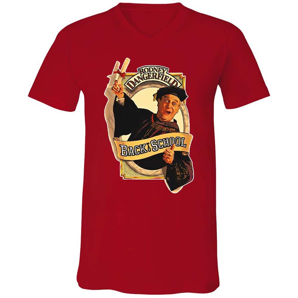 Unisex V-Neck T-Shirt - V89X2FHV - Red - 6