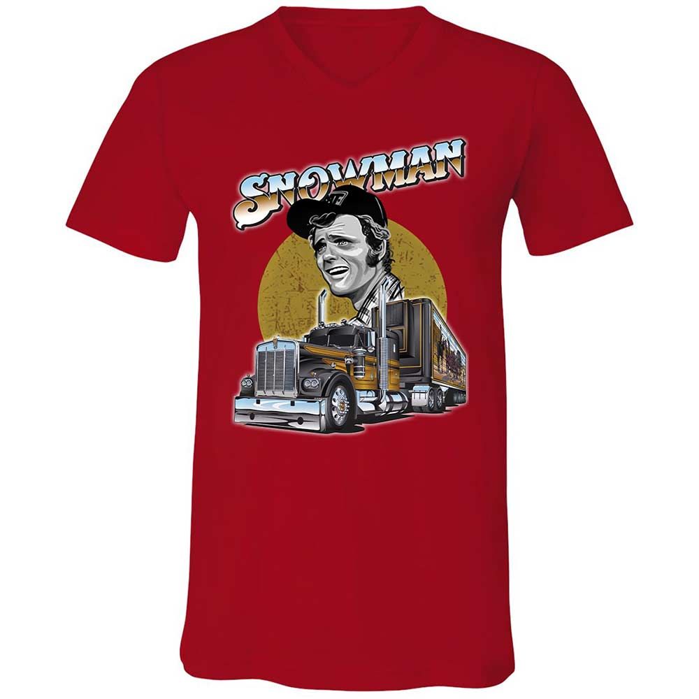 Unisex V-Neck T-Shirt - HZGDBTT7 - Red - 6