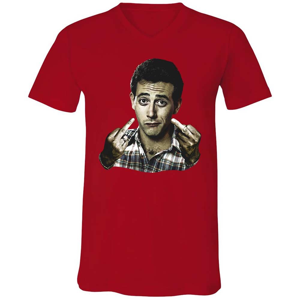 Unisex V-Neck T-Shirt - F3RYF1GF - Red - 6