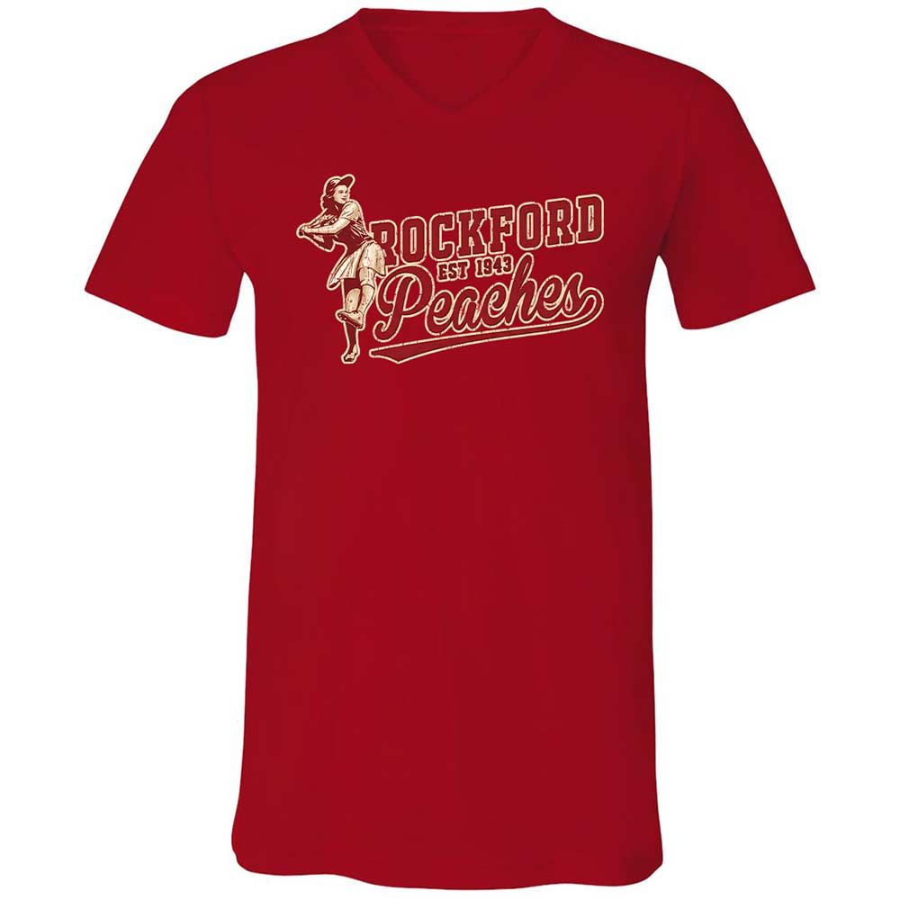 Unisex V-Neck T-Shirt - QAW4DTEK - Red - 6