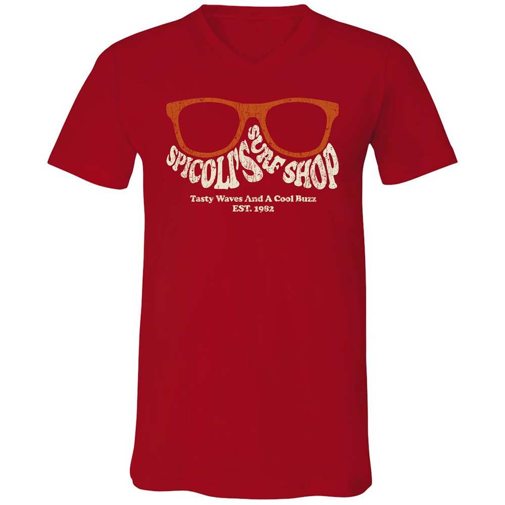 Unisex V-Neck T-Shirt - J82JMWB8 - Red - 6