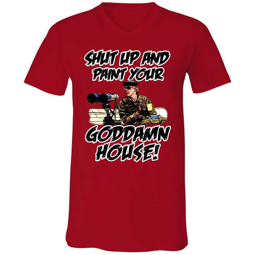 Unisex V-Neck T-Shirt - NLG8AXJN - Red - 6