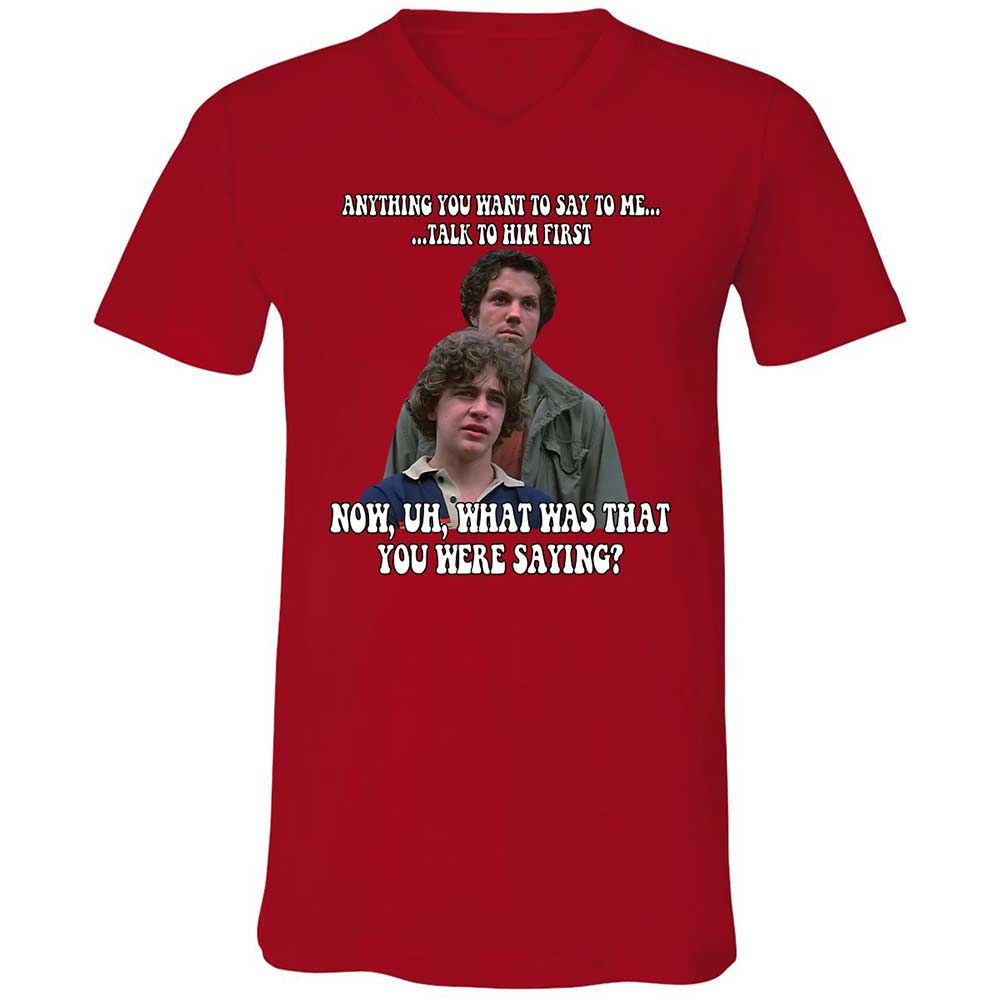 Unisex V-Neck T-Shirt - 36L2W5V7 - Red - 6