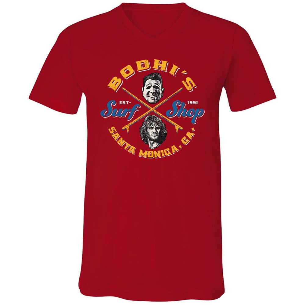 Unisex V-Neck T-Shirt - E9SJ7GZC - Red - 6