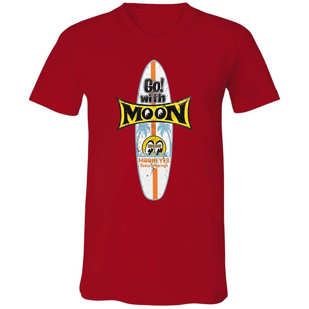 Unisex V-Neck T-Shirt - KY7N5KS7 - Red - 6