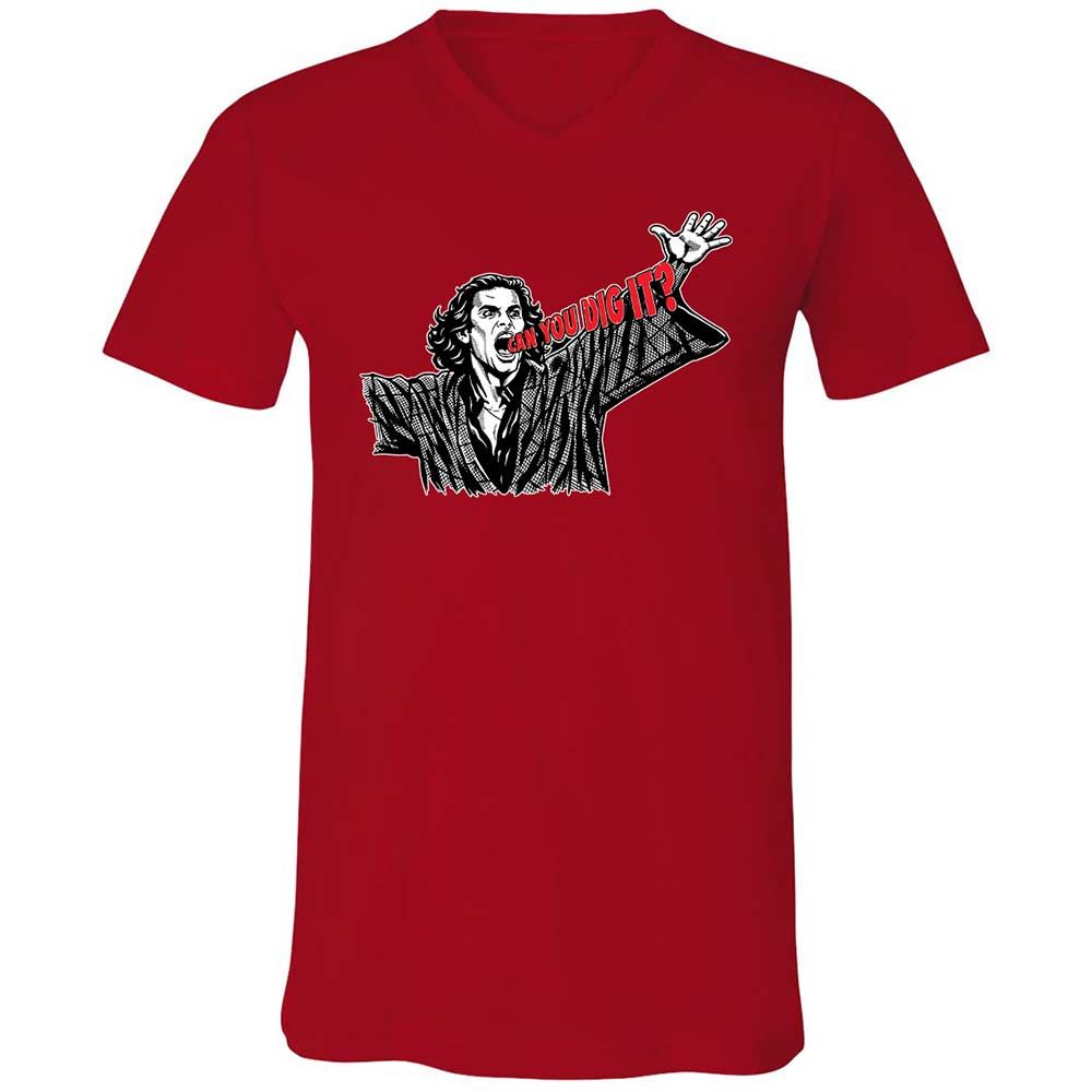 Unisex V-Neck T-Shirt - 3F9GJFQS - Red - 6