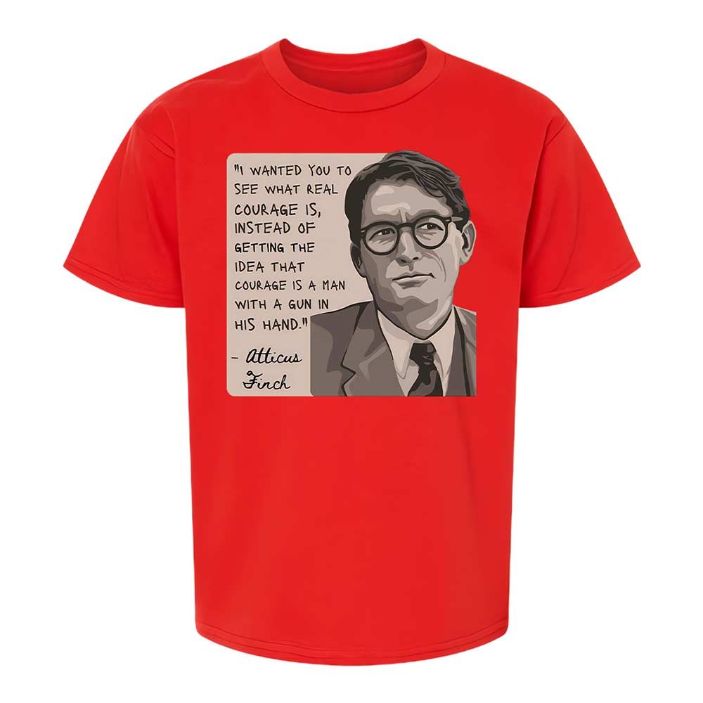 Real Courage Quote - Red - 6
