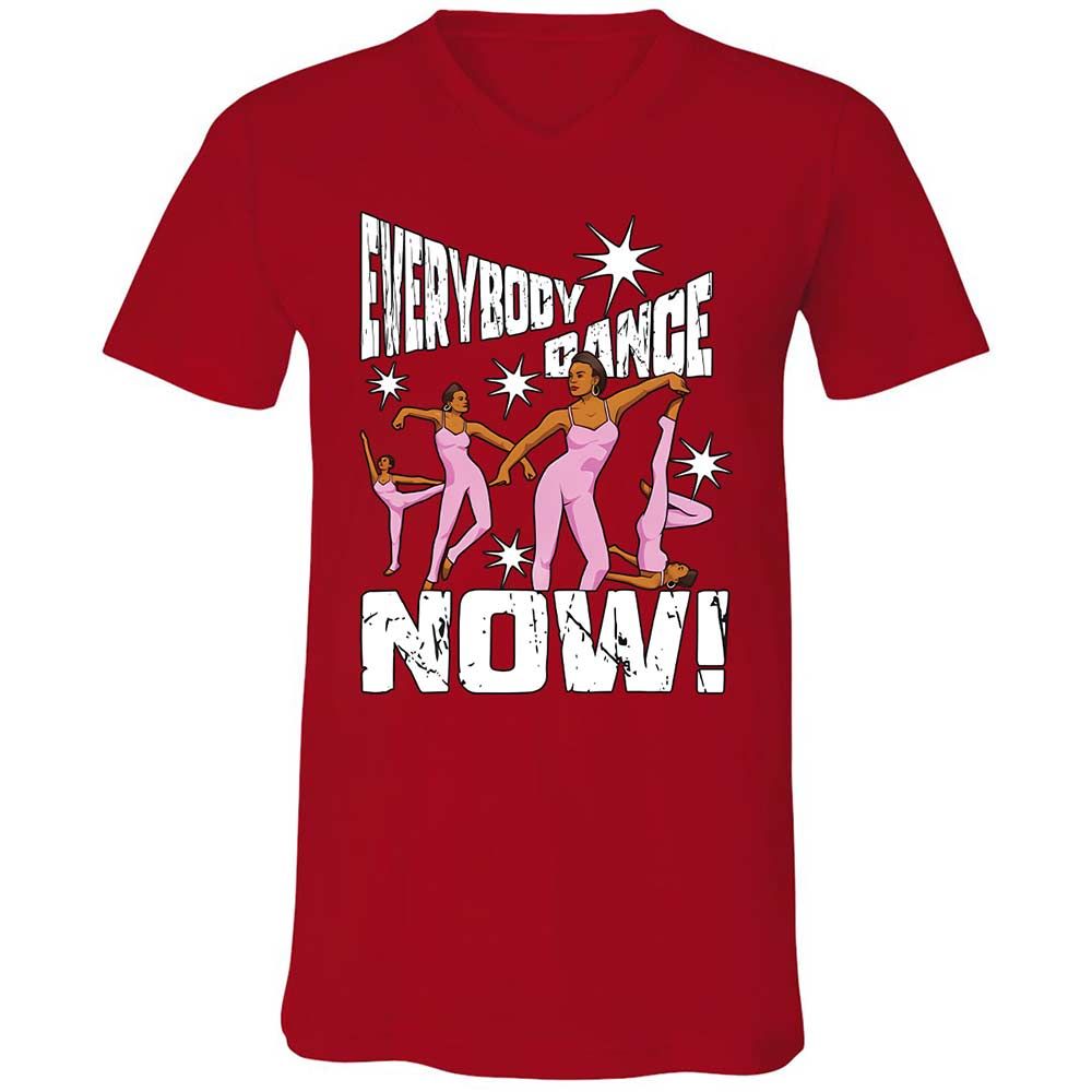 Unisex V-Neck T-Shirt - 9KWT5MVW - Red - 6