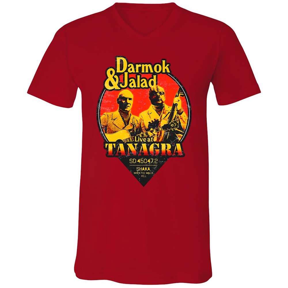 Unisex V-Neck T-Shirt - 3NRGSVWD - Red - 6