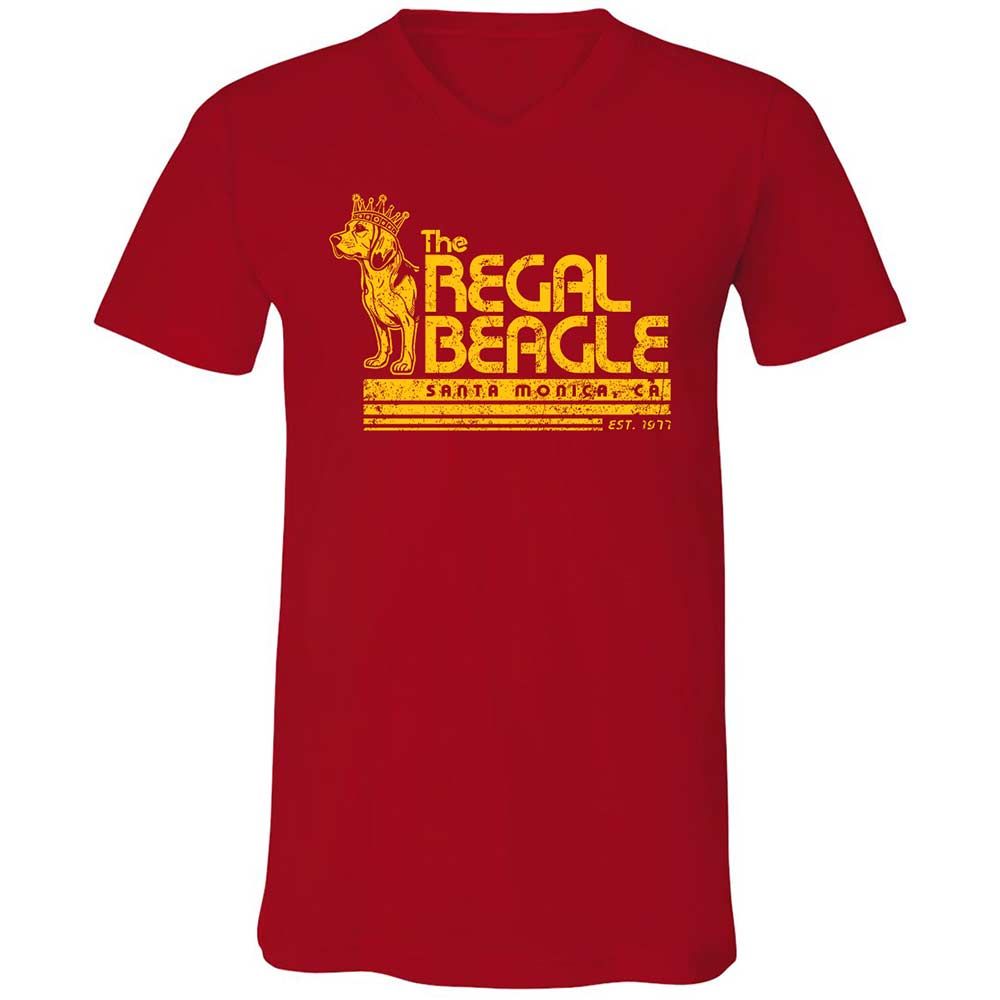 Unisex V-Neck T-Shirt - N3C58UKQ - Red - 6
