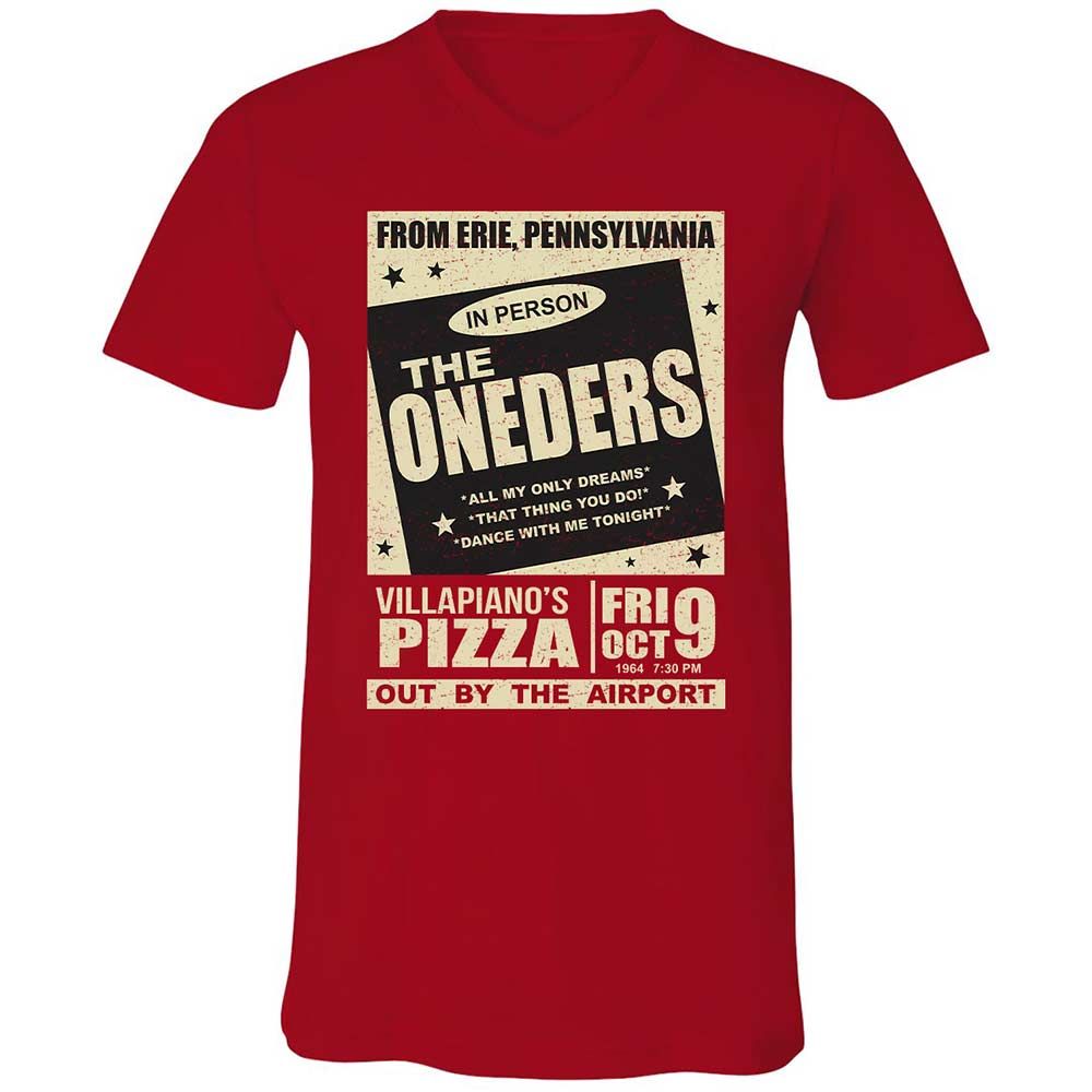 Unisex V-Neck T-Shirt - 7VVKFDQY - Red - 6