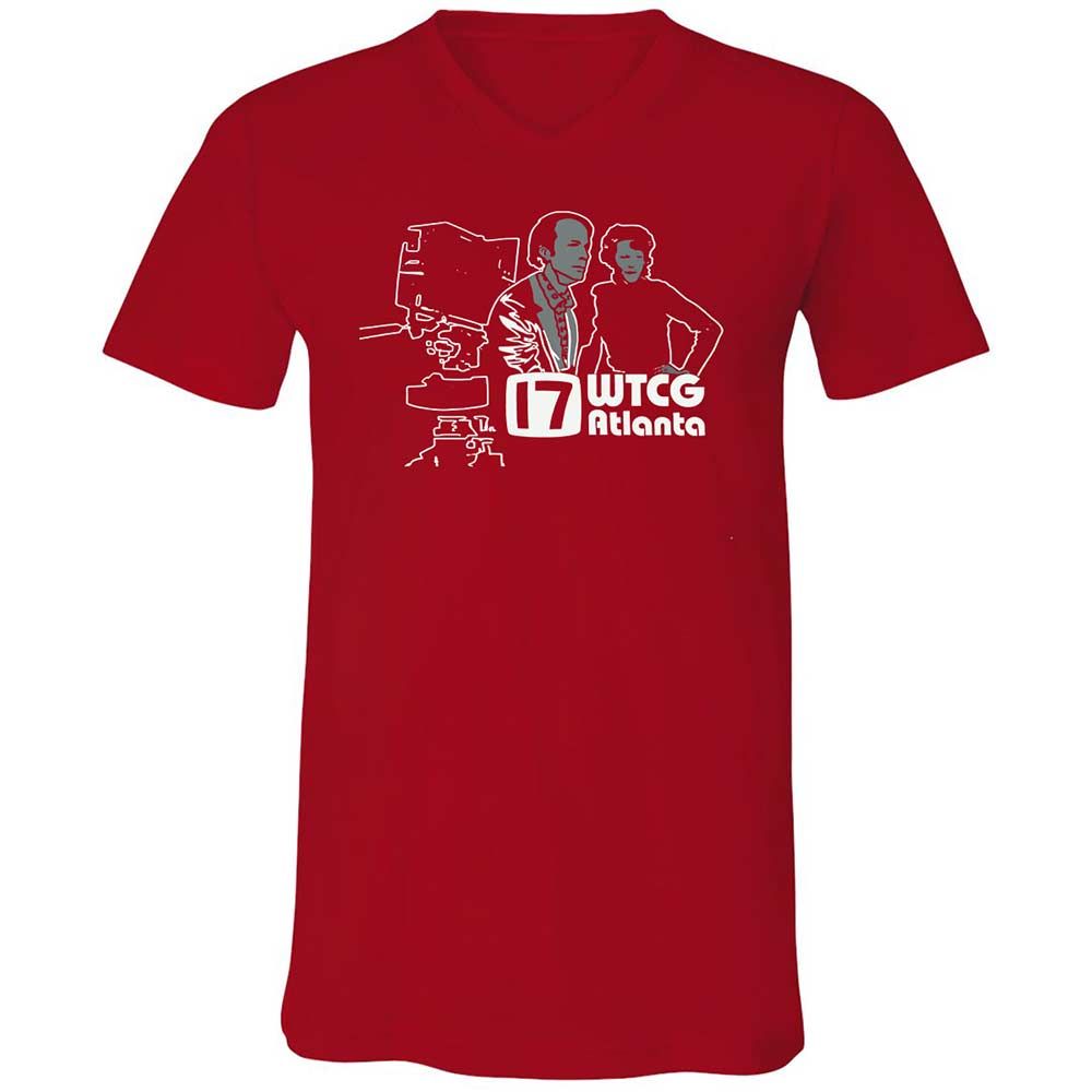 Unisex V-Neck T-Shirt - HRYXR2FE - Red - 6