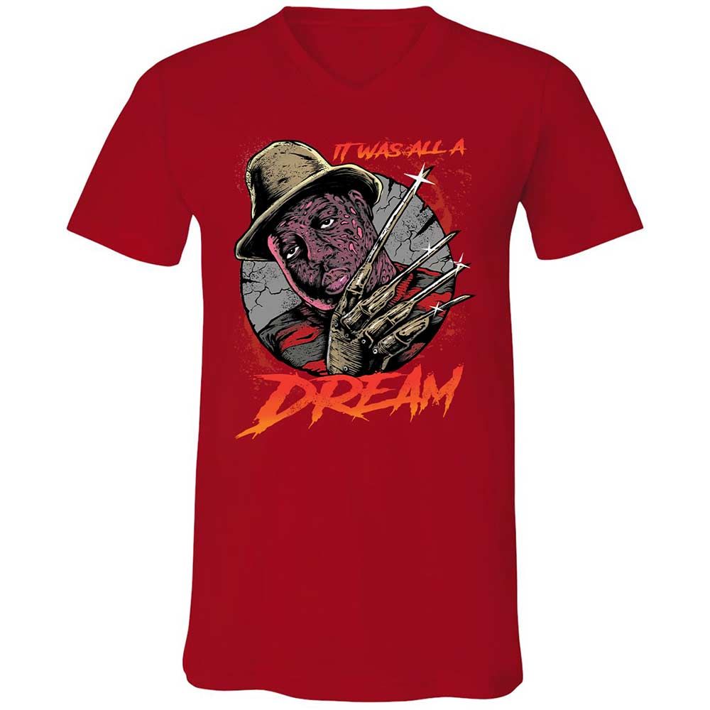 Unisex V-Neck T-Shirt - BNMLGRM8 - Red - 6