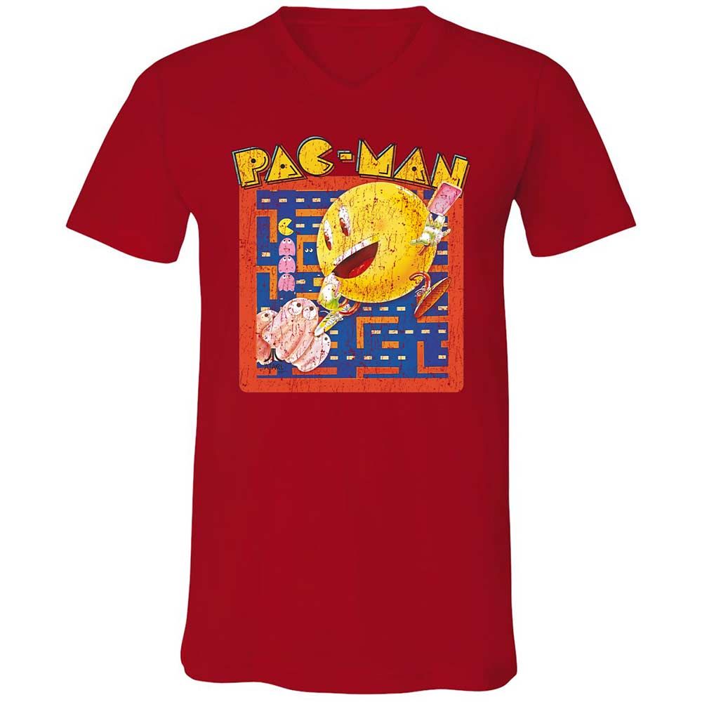 Unisex V-Neck T-Shirt - XJVGAQYZ - Red - 6
