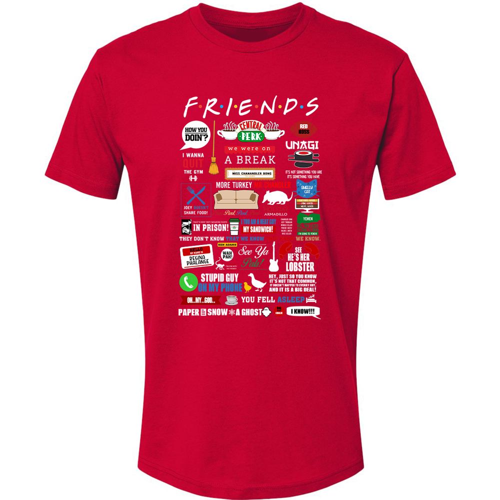 Premium Unisex T-Shirt - 4183WHJ3 - Red - 6